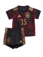 Deutschland Niklas Sule #15 Auswärts Trikotsatz für Kinder WM 2022 Kurzarm (+ Kurze Hosen)